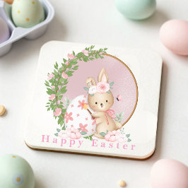 Osterhase bei Garden Paper Coaster Rechteckiger Pappuntersetzer