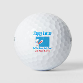 Osterhase Bester Vater Niedliches Blau Golfball