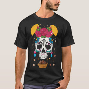 Osterhase Blume Dia De Los Muertos Happy Easte T-Shirt
