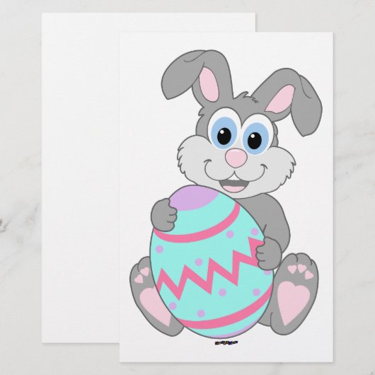 Osterhase Briefpapier (Vorne/Hinten)