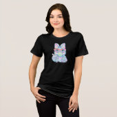 Osterhase Bubble Tri-Blend Shirt (Vorderseite voll)