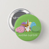 Osterhase Button (Vorne & Hinten)