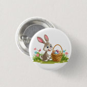 Osterhase Button (Vorne & Hinten)