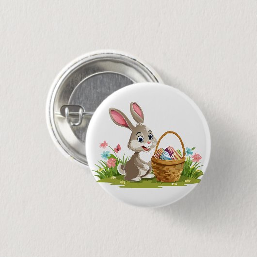 Osterhase Button (Vorne & Hinten)