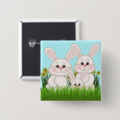 Osterhase Button (Vorne & Hinten)