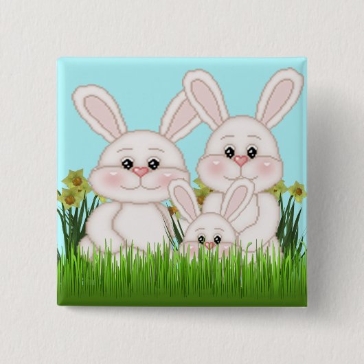 Osterhase Button (Vorderseite)