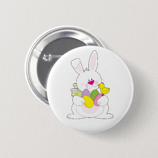Osterhase Button (Vorne & Hinten)