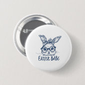 Osterhase Bybe Frohe Ostern Button (Vorne & Hinten)