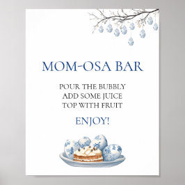 Osterhase Chinoiserie Baby Dusche Mama osa Bar Poster