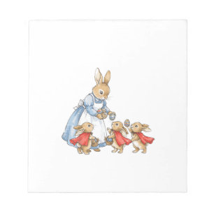 Osterhase Cottagecore Vintage Hase Frauen Mädchen Notizblock
