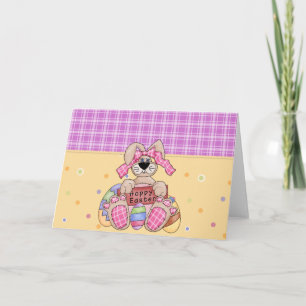 Osterhase D10 - Grußkarte für Ostern Feiertagskarte