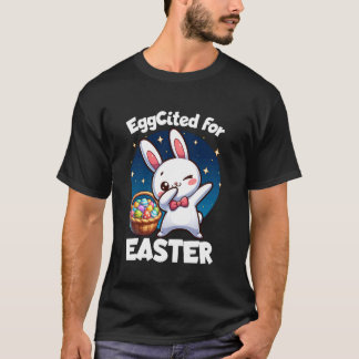 Osterhase Dabbing Eggcited für Ostern Jungen Mädch T-Shirt