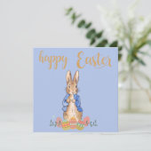 Osterhase Dankeskarte (Stehend Vorderseite)