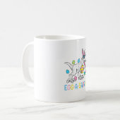 Osterhase Dinosaurier Ei A Saurus TRex Kinder Jung Kaffeetasse (Vorderseite Links)