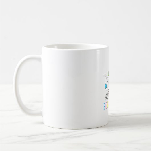 Osterhase Dinosaurier Ei A Saurus TRex Kinder Jung Kaffeetasse (Links)