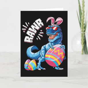 Osterhase Dinosaurier T Rex Eier Jungen Kinder Mäd Karte