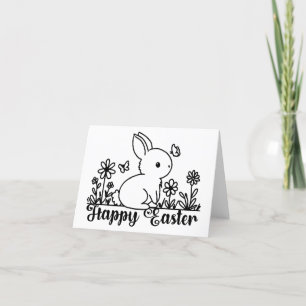 Osterhase Doodle Feiertagskarte