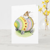 Osterhase Ei Auto Karte (Gelbe Blume)