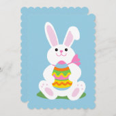 Osterhase ~ Ei-Jagd Einladung (Vorne/Hinten)