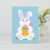 Osterhase ~ Ei-Jagd Einladung (Stehend Vorderseite)