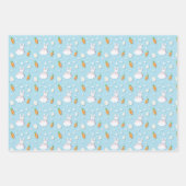 Osterhase, Ei, Karotten & Ladybug Wrapping Paper Geschenkpapier Set (Vorderseite)