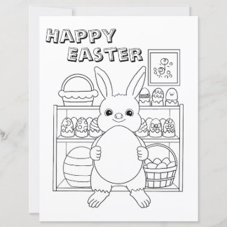 Osterhase Ei Kinder Malvorlage Papierblatt