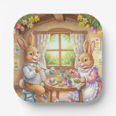 Osterhase & Eier Feiertag  Pappteller (Vorderseite)
