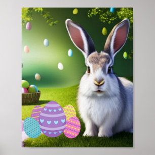 Osterhase & Eier Poster