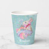 Osterhase, Eier und Confetti ID377 Pappbecher (Vorderseite)