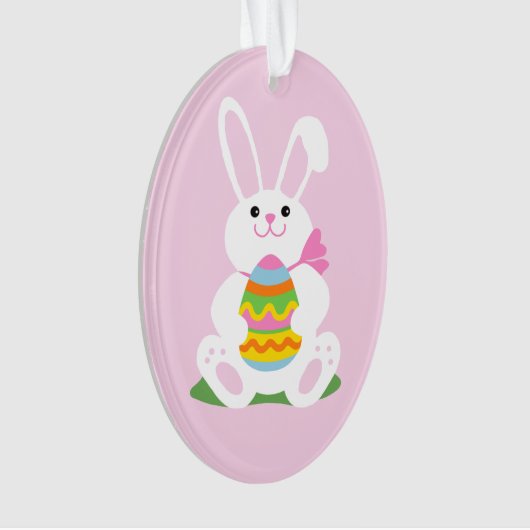 Osterhase ~ Eierbaum Ornament (Vorderseite)