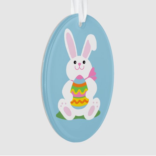 Osterhase| Eierbaum Ornament (Vorderseite)