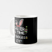 Osterhase Eine Zeit endloser Freude an Ostern Kaffeetasse (Vorderseite Links)