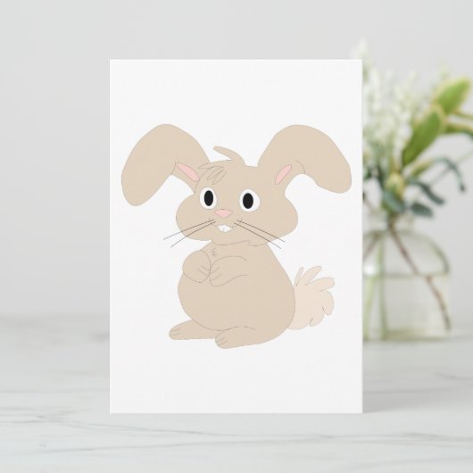 Osterhase Einladung (Stehend Vorderseite)