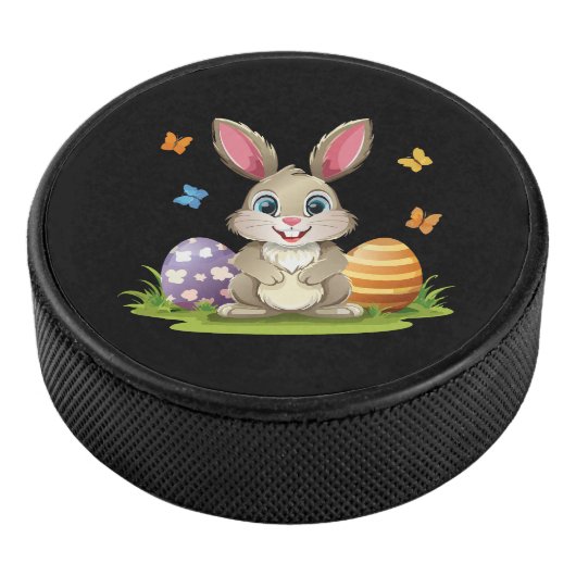 Osterhase Eishockey Puck (3/4)