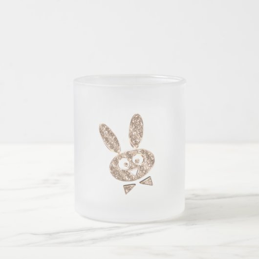 Osterhase Elegante Gold Aussehen Mattglastasse (Mittel)