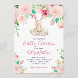 Osterhase Erster Geburtstag, sonniges Einladung