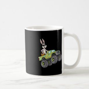 Osterhase fährt Monstertruck Spaß Jungen Mädchen Kaffeetasse