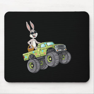 Osterhase fährt Monstertruck Spaß Jungen Mädchen  Mousepad