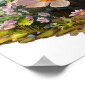 Osterhase Fantasy Forest Egster Poster (Ecke)