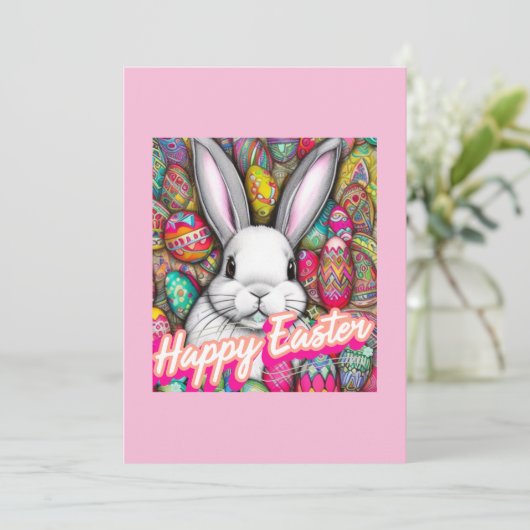 Osterhase Feiertagskarte (Stehend Vorderseite)