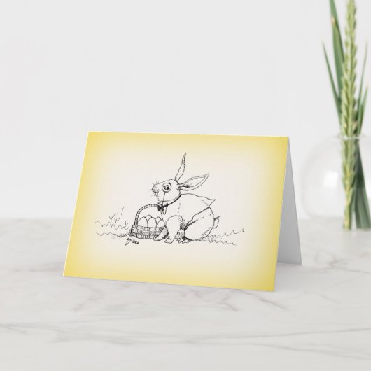 Osterhase Feiertagskarte (Vorderseite)