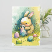 Osterhase Feiertagskarte (Stehend Vorderseite)