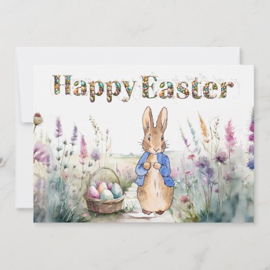 Osterhase Feiertagskarte (Vorderseite)