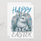 Osterhase Feiertagskarte (Vorne/Hinten)