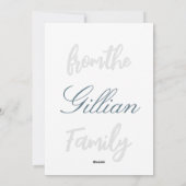 Osterhase Feiertagskarte (Rückseite)