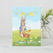 Osterhase Feiertagskarte (Stehend Vorderseite)