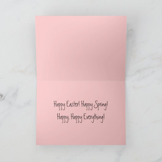 Osterhase Feiertagskarte (Innenseite)