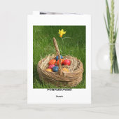 Osterhase Feiertagskarte (Rückseite)