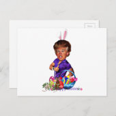 Osterhase Feiertagspostkarte (Vorne/Hinten)