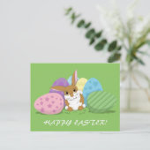 Osterhase Feiertagspostkarte (Stehend Vorderseite)